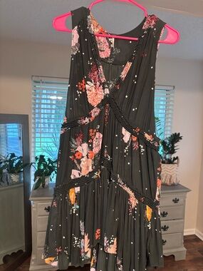 Free People Haze Floral Tiered Tunic Tank